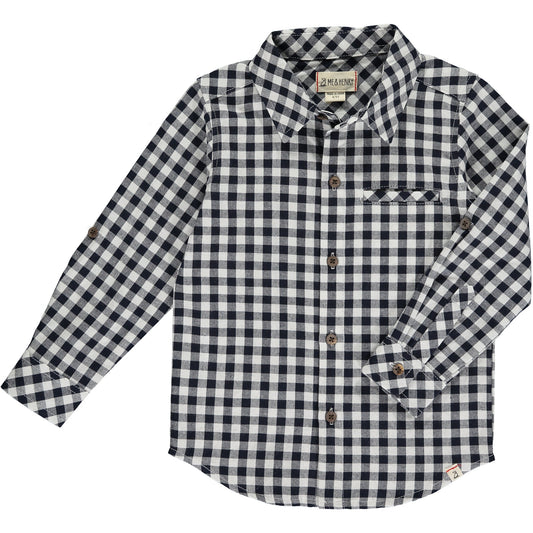 Dark Navy Plaid Atwood Woven Shirt