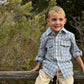 Fishing Shirt- Blue/Sky Plaid