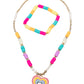 Rainbow Love Necklace & Bracelet Set