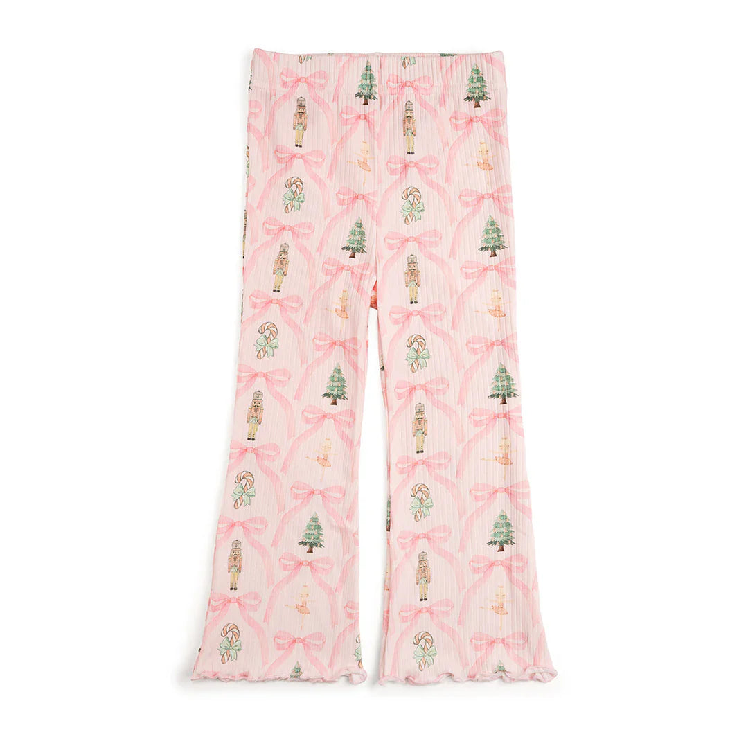 Nutcracker Trellis Christmas Flare Legging