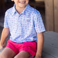 Short Sleeve Pro Performance Polo- Fourth of July Fireworks