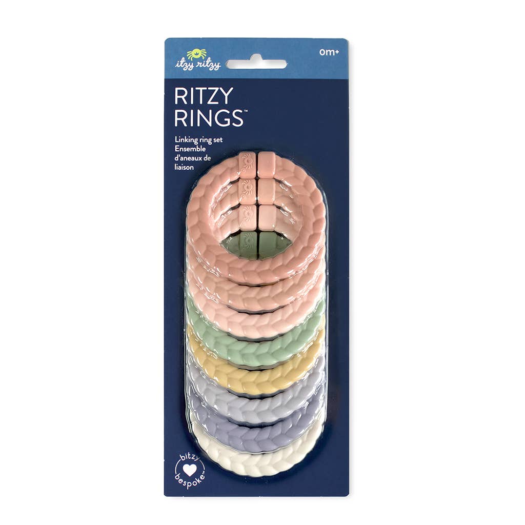 Bitzy Bespoke Itzy Rings™ Linking Ring Set: Rainbow