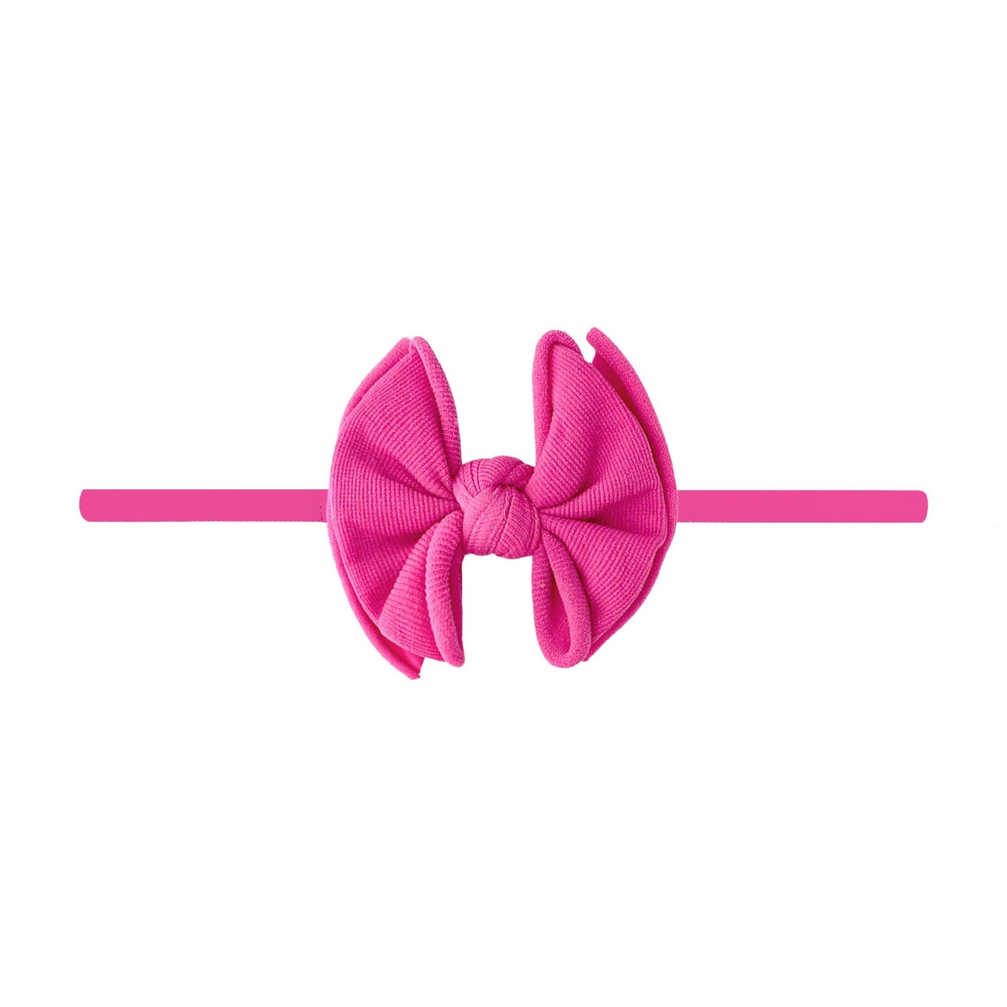 Ivory: Baby Bling® Baby FAB® Skinny soft nylon bow headband
