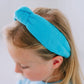 Terry Cloth Headbands: Blue