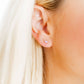 Nora Heart Purple Screwback Stud Earrings