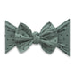 Mauve/White Dot: Baby Bling® Shabby Dot Knot soft nylon headband