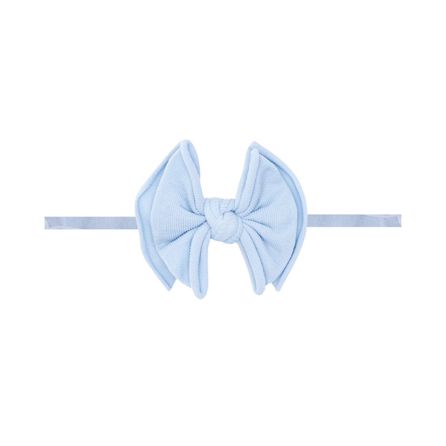 Ivory: Baby Bling® Baby FAB® Skinny soft nylon bow headband