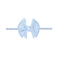 Navy: Baby Bling® Baby FAB® Skinny soft nylon bow headband