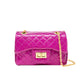 Classic Quilted Sparkle Mini Bag: Purple