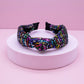 Kids Knot Headband - Rainbow Sequin Knotted Hair Accessories: White