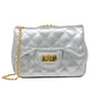 Metallic Classic Mini Purse: Pink