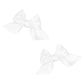 White 2pk Satin Baby Bloom Clips