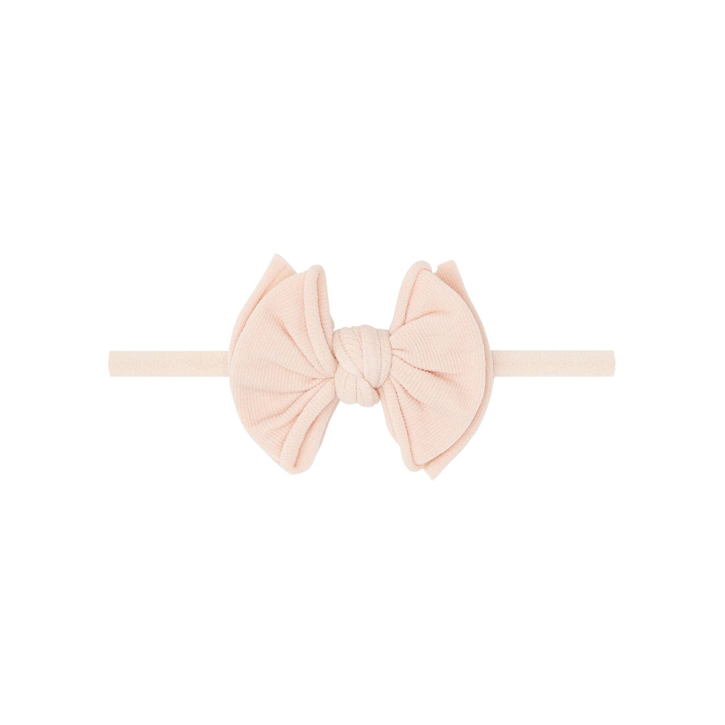 Light Orchid Baby Bling® Baby FAB® Skinny soft nylon bow headband: