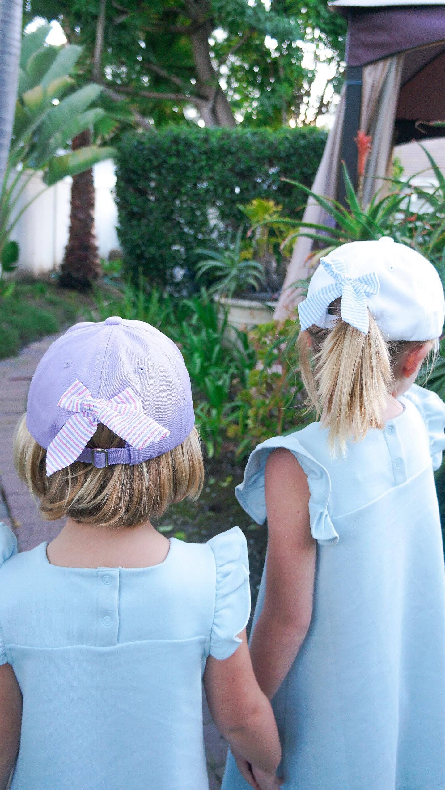 Rainbow Unicorn Bow Baseball Hat: Youth (ages 2-7)