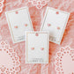 Nora Heart Pink Screwback Stud Earrings