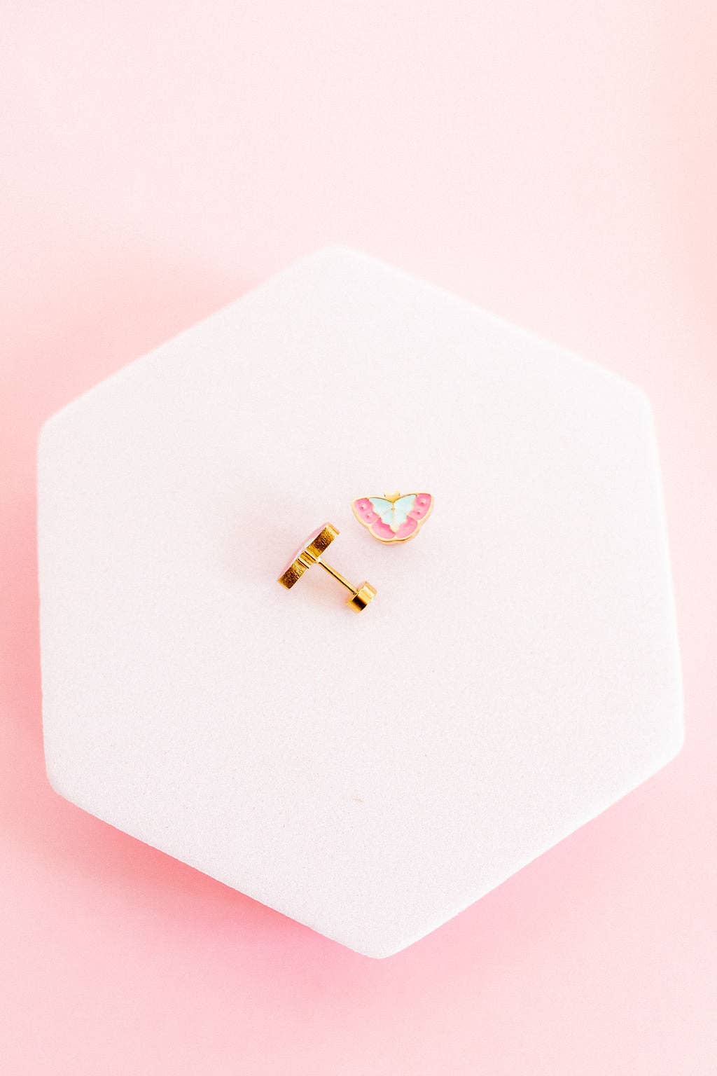 Blakely ButterflyScrewback Stud Earrings