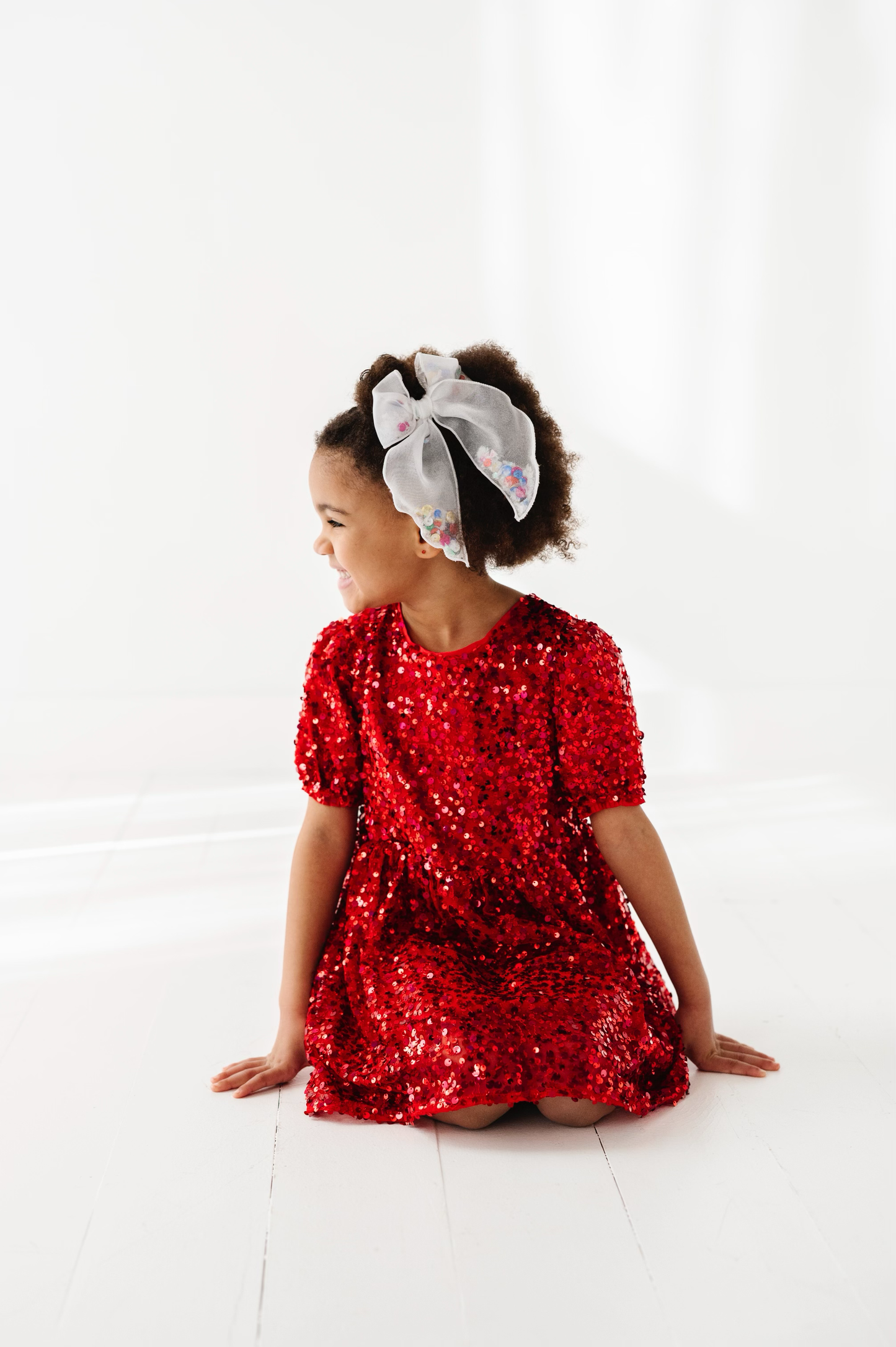 Baby Bling® Big Belle hair bow clip: Light Orchid Butterfly