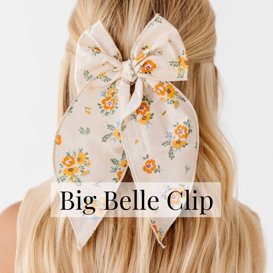 Baby Bling® Big Belle hair bow clip: Light Orchid Butterfly