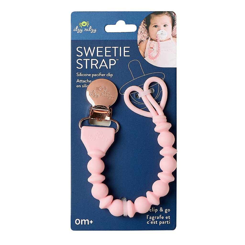 Sweetie Strap™ Silicone One-Piece Pacifier Clips: Succulent Beaded