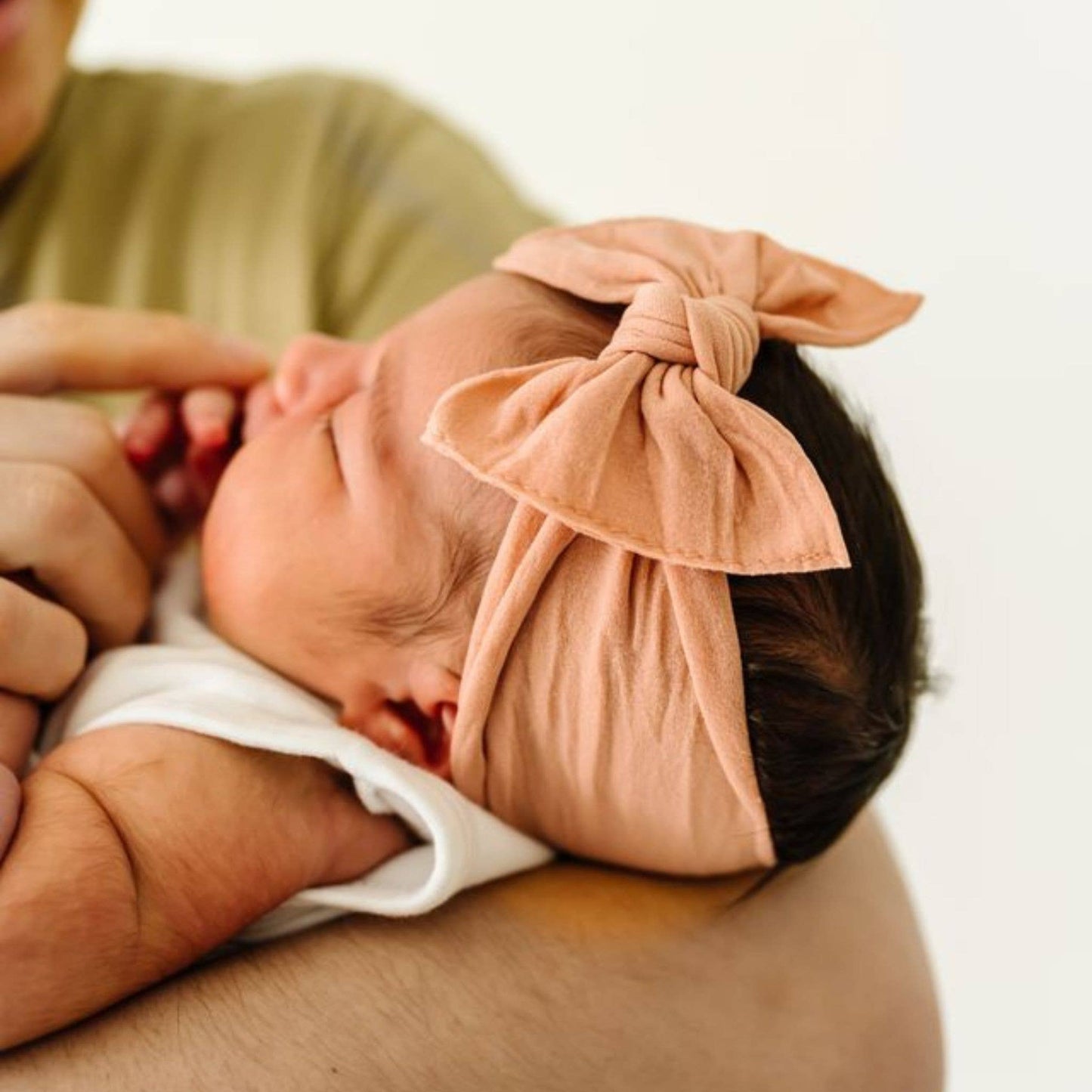 Salmon Baby Bling® The Original Knot soft nylon headband: