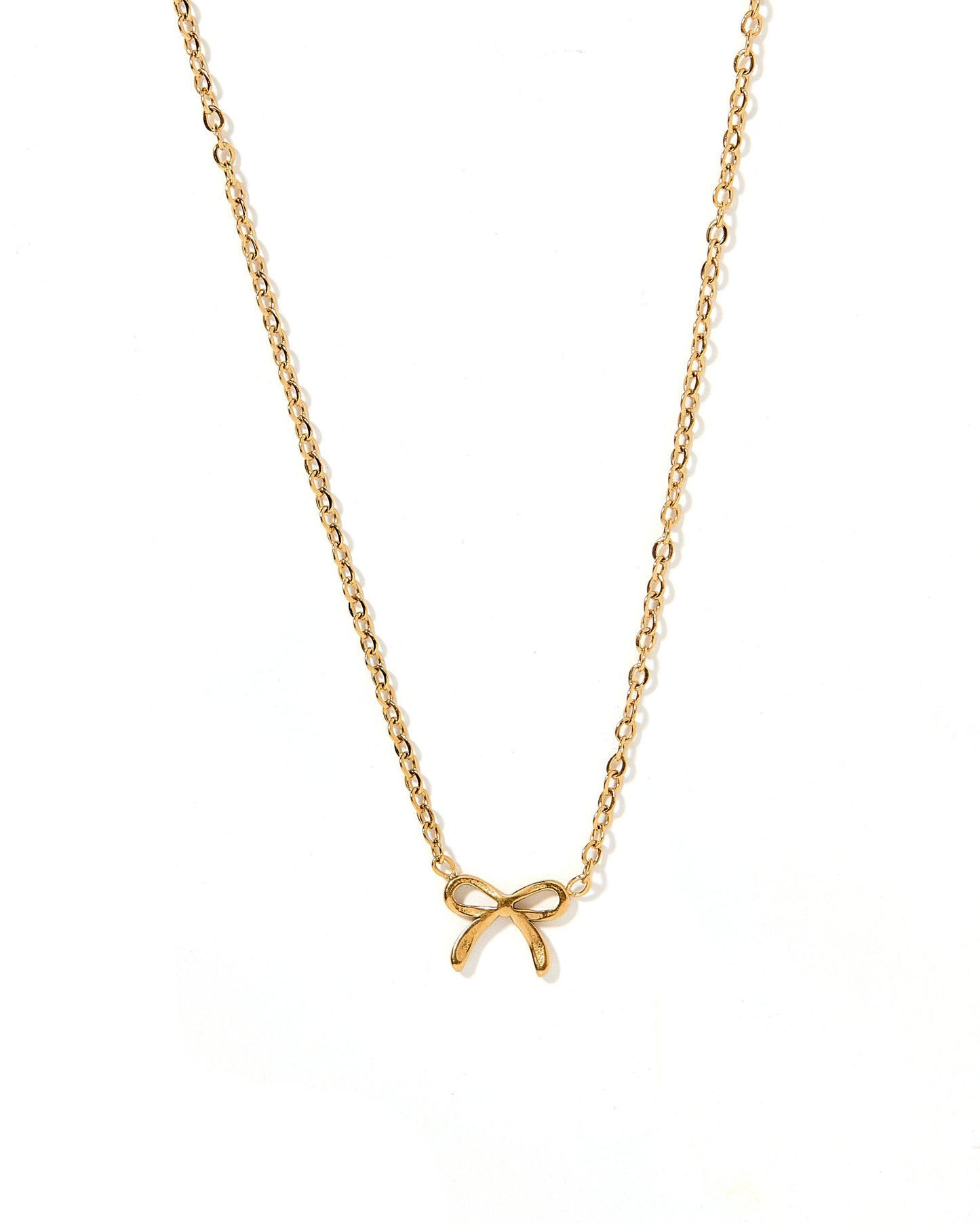 Necklace - Sadie Bow Gold