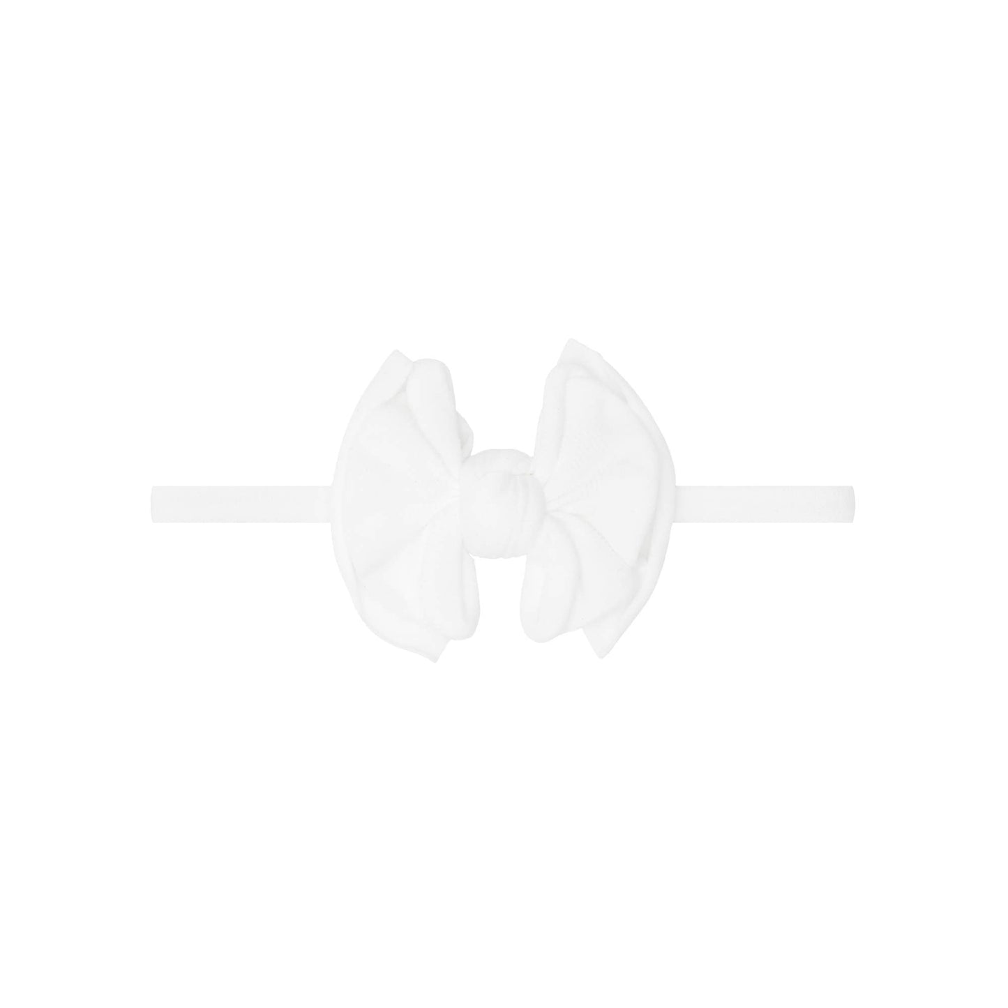 Antique Pink Baby Bling® Baby FAB® Skinny soft nylon bow headband: