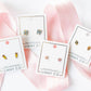 Alli Pink Screwback Stud Earrings