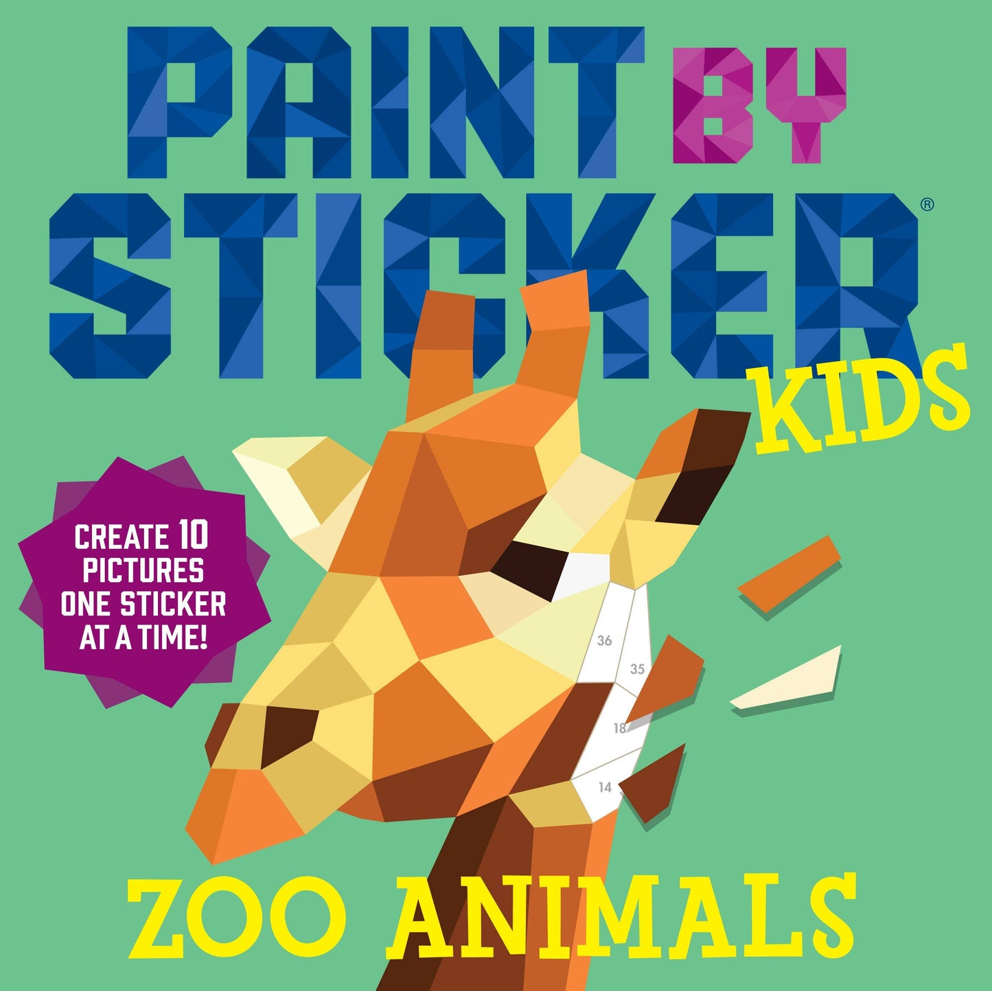 Zoo Animals Paint by Sticker Kids