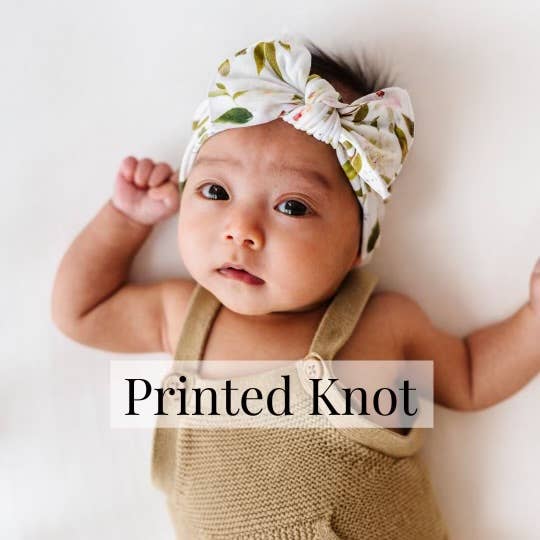 Baby Bling® Printed Knot: Pink Rose