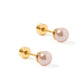 Payton Pearl Pink 5mm Screwback Stud Earrings