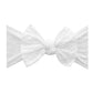 Dusty Blue/White dot Baby Bling® Shabby Dot Knot soft nylon headband: