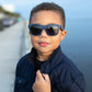 Jet Black Navigator Kids Sunglasses - Stocking Stuffer: 3-5Y / Navigator