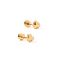 Screwback Stud Earrings - Violet Heart