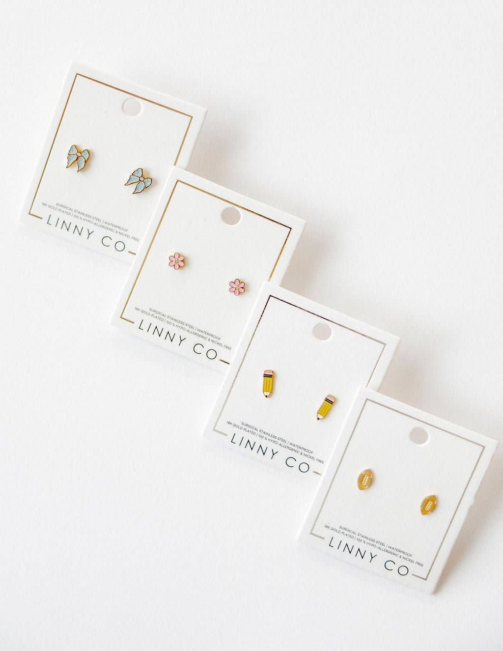 Alli Pink Screwback Stud Earrings