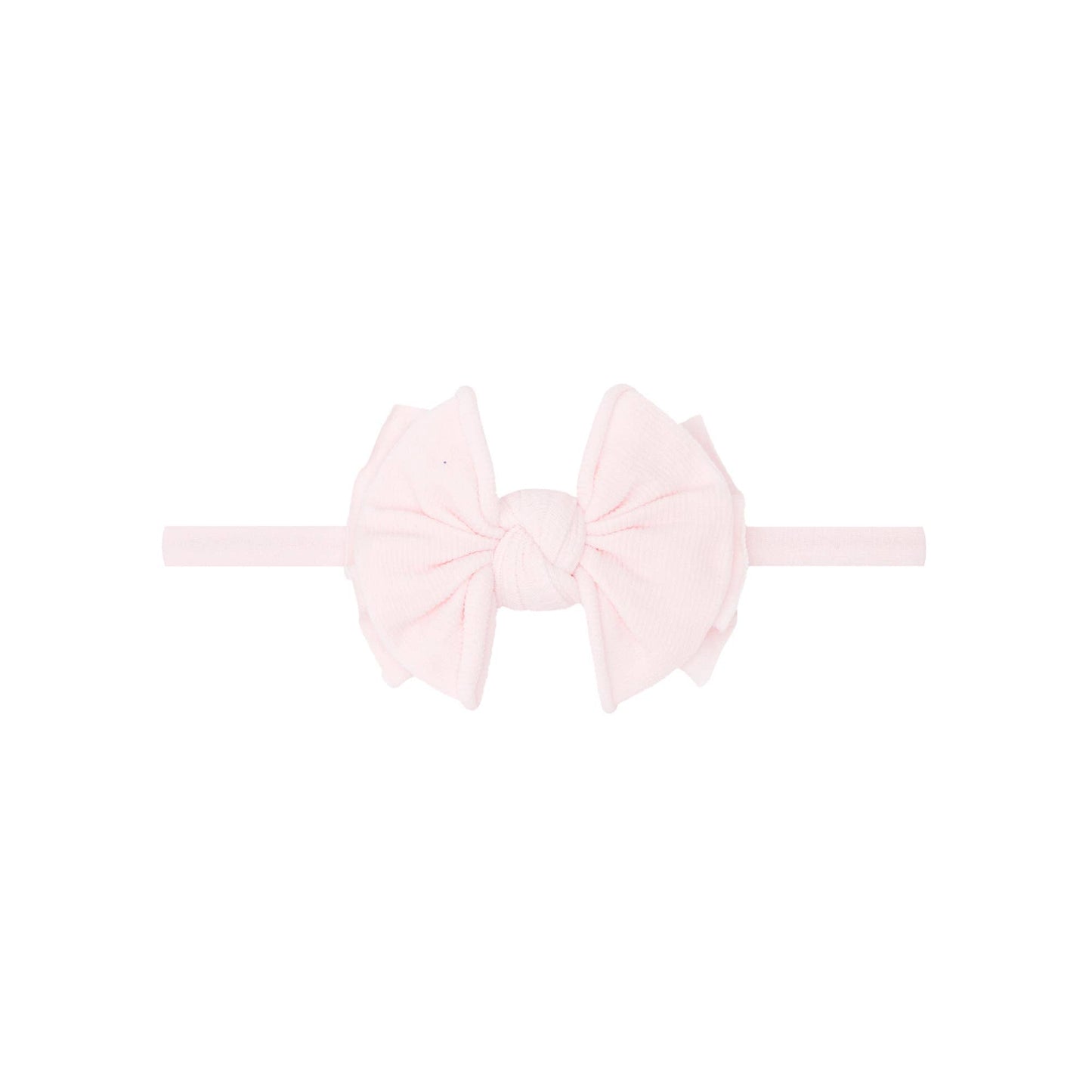 Mauve Baby Bling® Baby FAB® Skinny soft nylon bow headband: