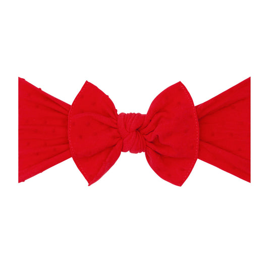 Baby Bling® Shabby Dot Knot: Cherry/Red dot
