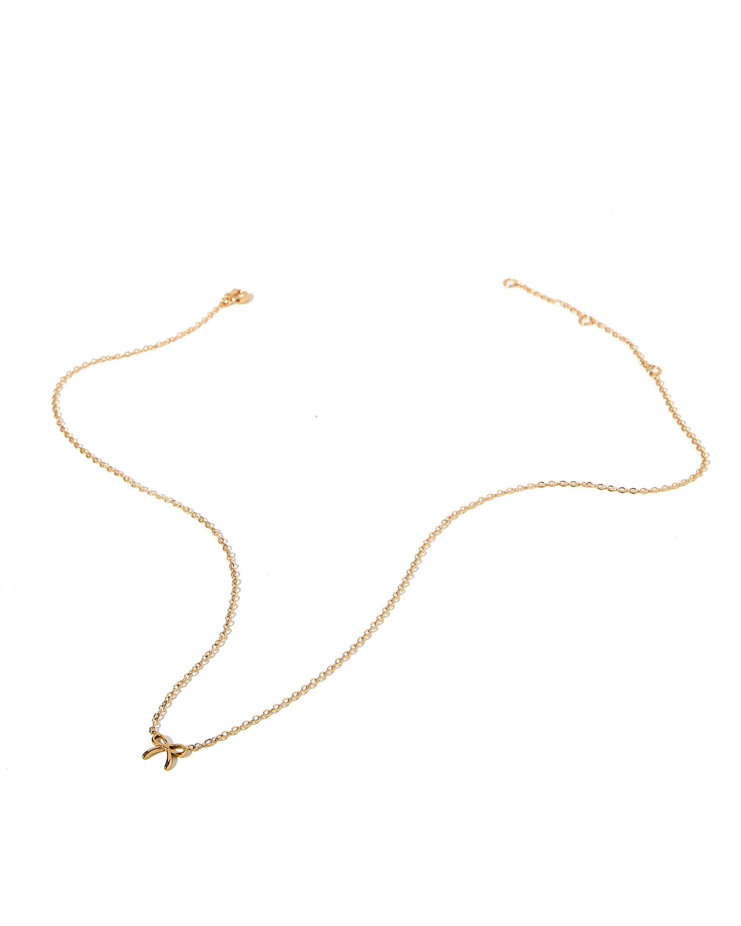 Necklace - Sadie Bow Gold