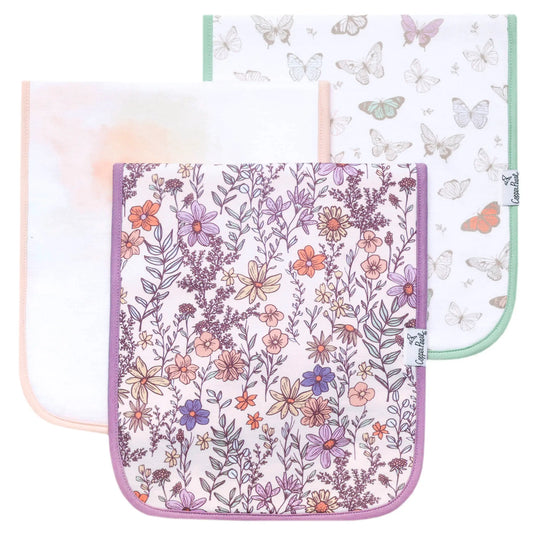 Flora: Burp Cloth Set