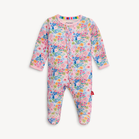 Lily Ruffle Footie- Magnetic Me