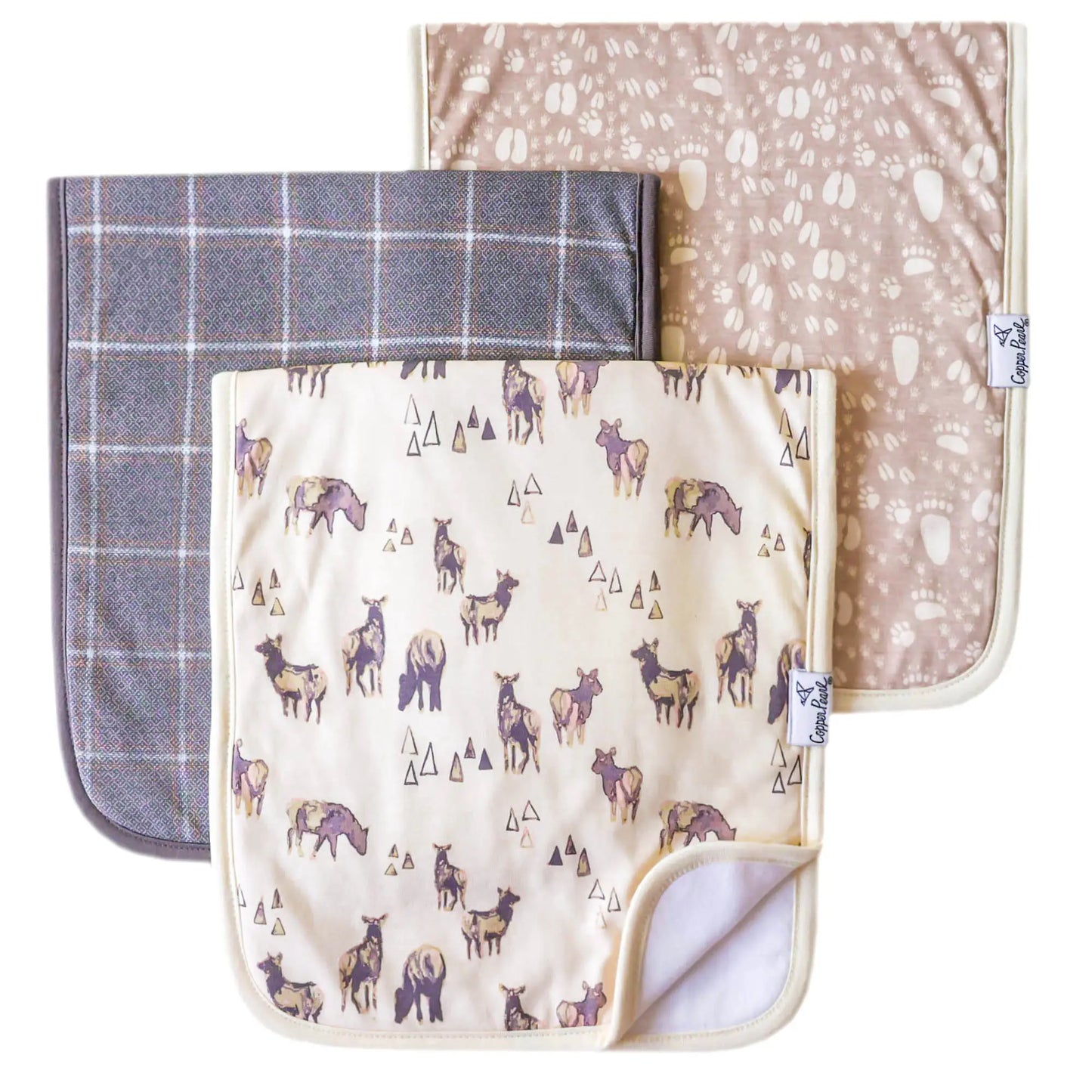 Timber: Burp Cloth Set