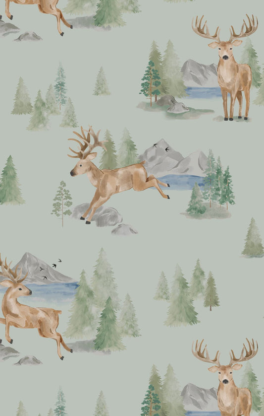 L/S Pajama Set- Buck Deer