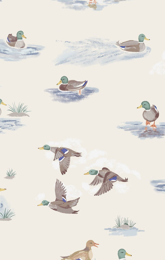 L/S Pajama Set- Migrating Mallards