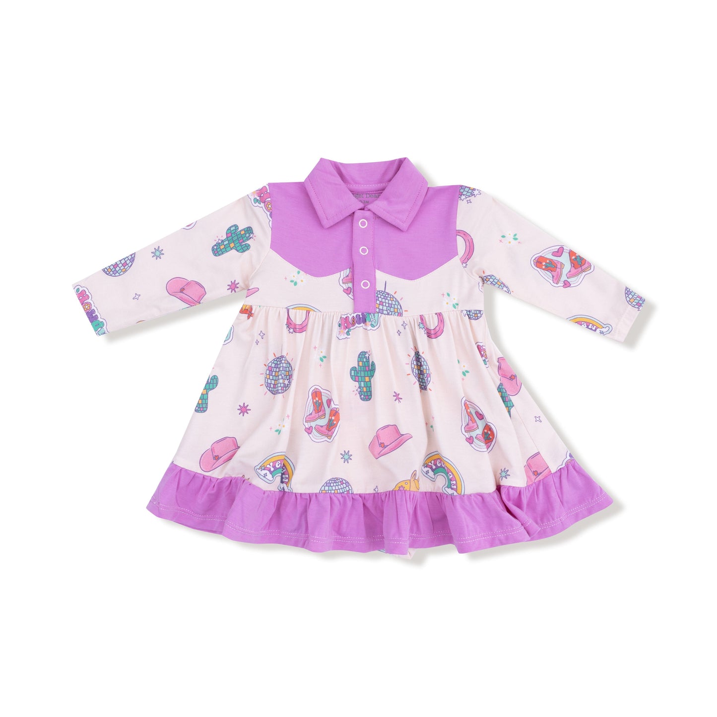 Cowgirl Bodysuit Dress- Disco Cowgirl