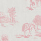 Two Way Zipper Footie- Pink Farm Toile