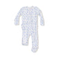 Two Way Zipper Ruffle Back Footie- Romi Floral