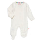 Pin Dot Cream Footie- Magnetic Me