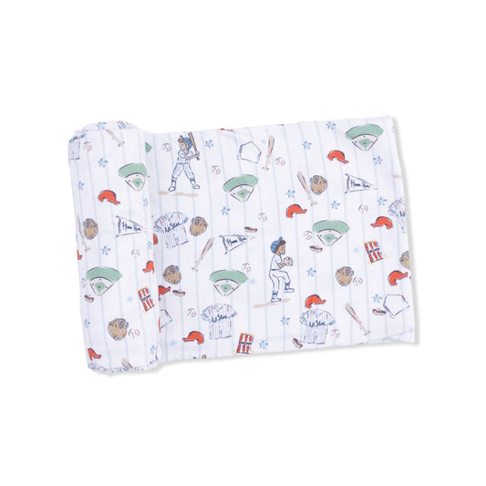 Home Run Baseball Swaddle Blanket (45x45)