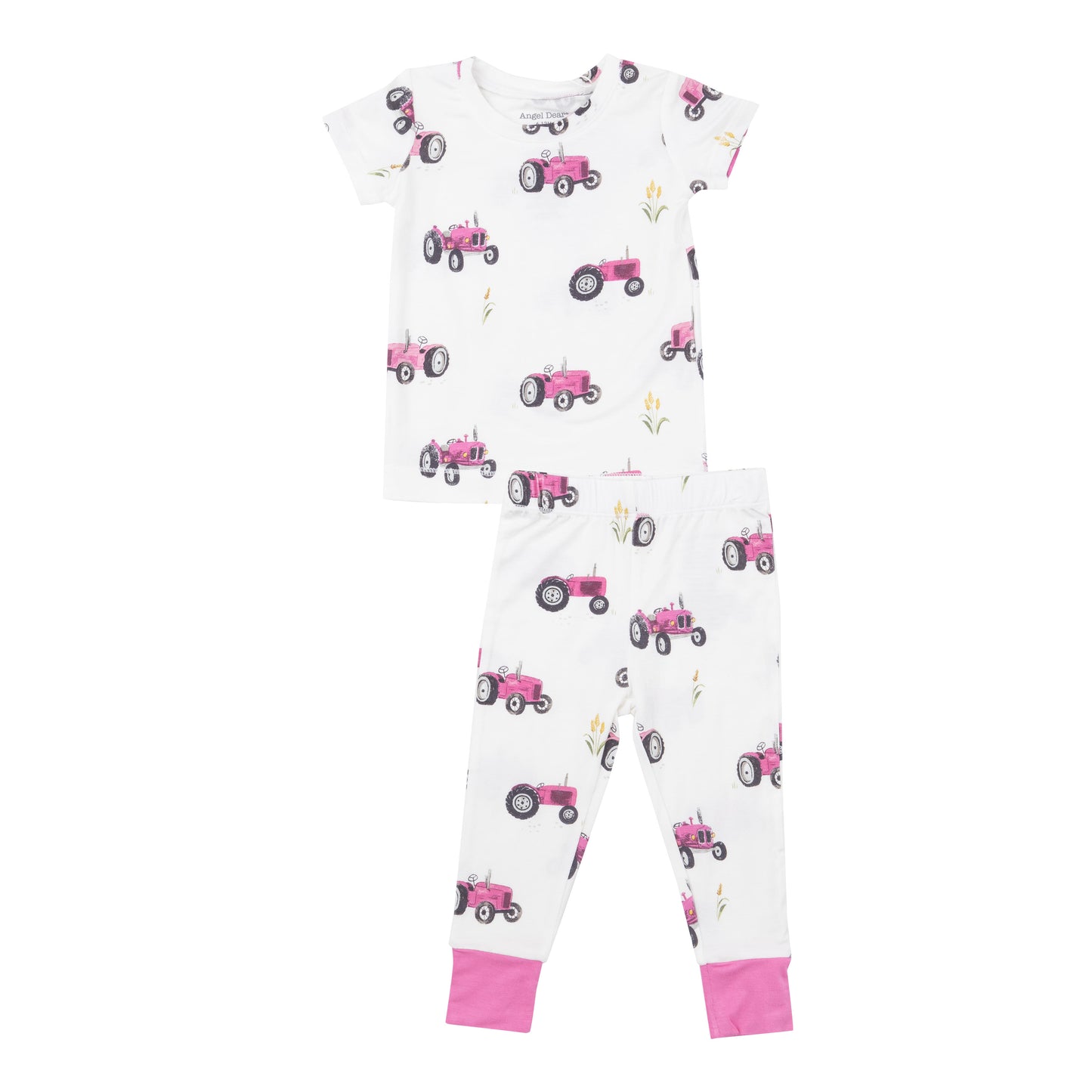 Pink Tractors- Two Piece Pajama Set