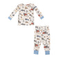 Hay Farmer Blue- Two Piece Pajama Set