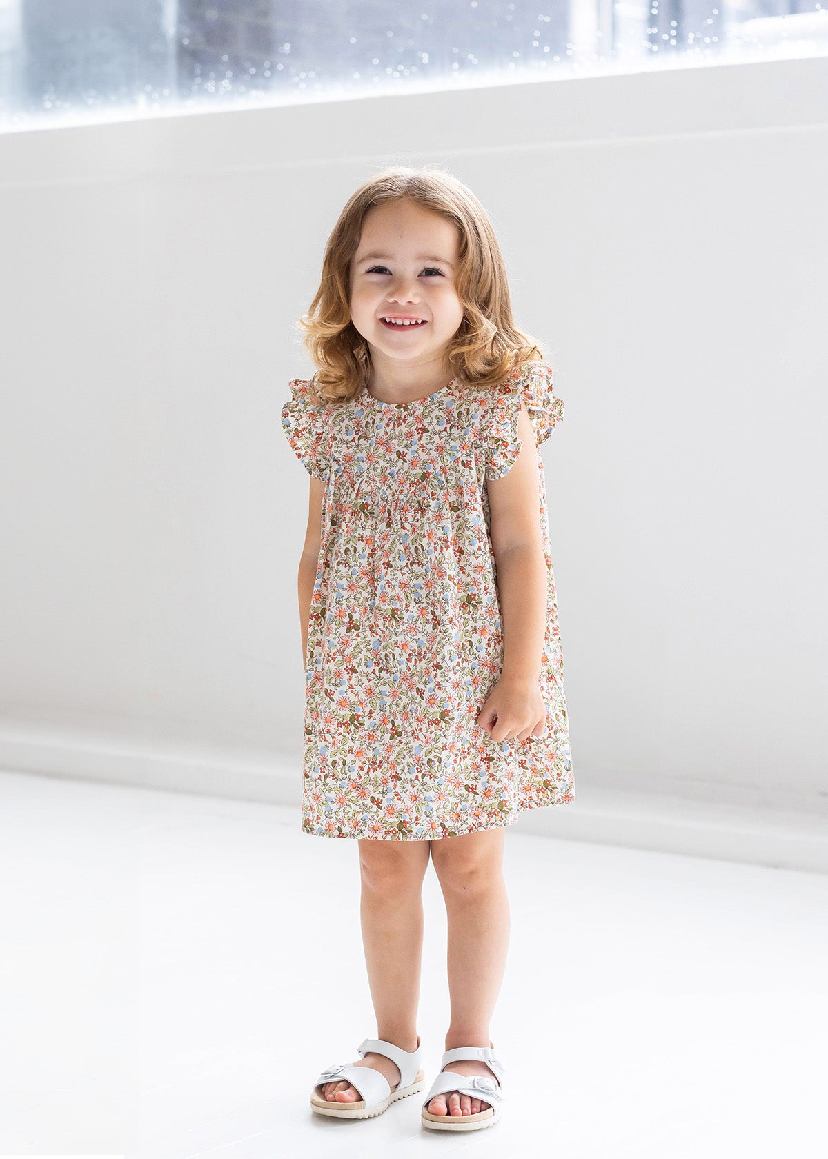 Sunset Fields Floral Dress